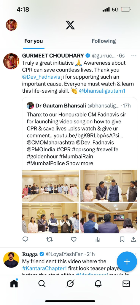 Gurmeet Choudhary Tweet